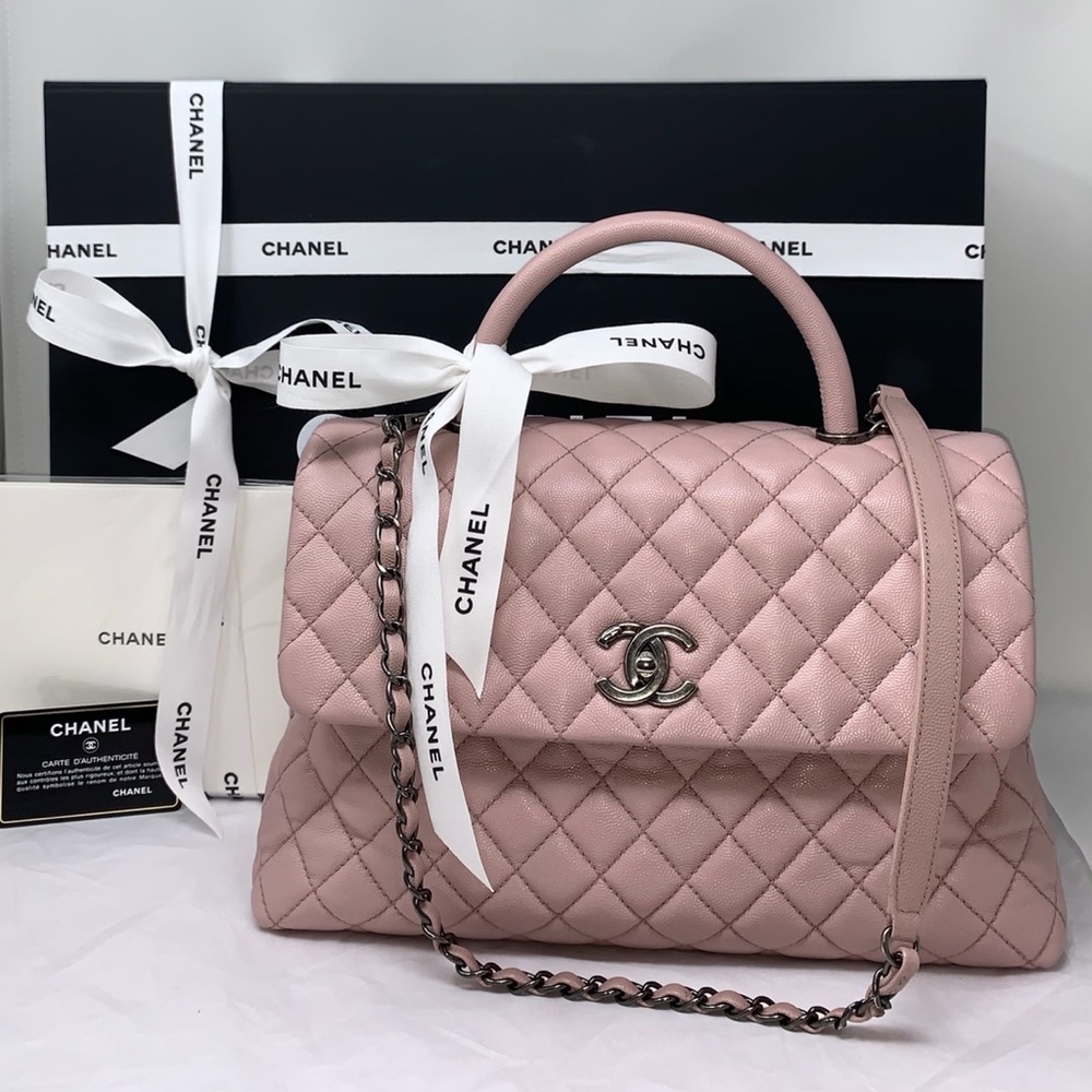 Just Sharing Chanel Caviar Quilted With Top Handle